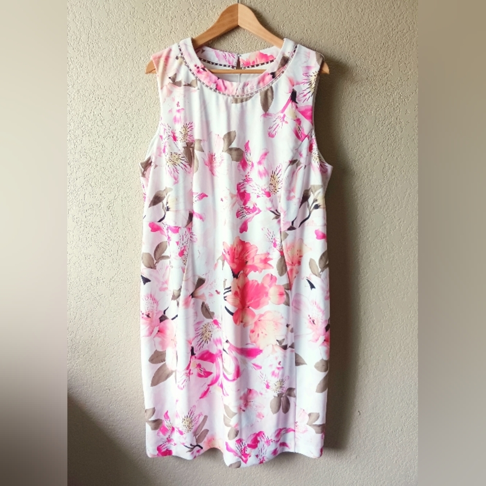 Calvin Klein Plus Size Floral Sheath Dress